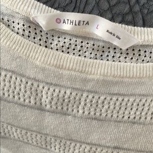 Athleta off white sweater size L